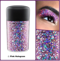 MAC Glitter Brilliants Pigments PINK HOLOGRAM Sparkle Eye Shadow Glitter NW - £19.03 GBP
