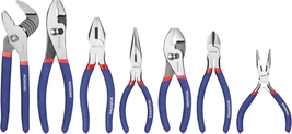 WORKPRO 7-Piece Pliers Set: Groove Joint, Long Nose, Slip Joint &amp; More - $50.48