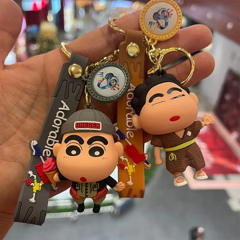 Kawaii Cartoon Crayon Shin-Chan Keychain Cute Anime Doll Pendant Backpack - £10.08 GBP