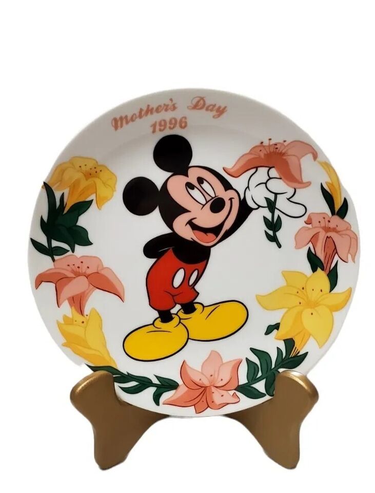 Walt Disney Mickey Mouse Mothers Day 1996 Vintage Collectible Plate - $13.99