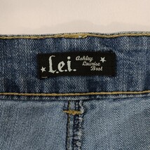 LEI Ashley Low Rise Junior Bootcut Jeans Blue Cotton Blend Denim Size 15 (34×33) image 5