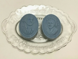 Avon USA Bicentennial Glass Plate with George Washington Martha Scented Soap New - £20.73 GBP