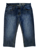 Marc Ecko Men&#39;s Blue Jeans (43&quot; waist x 25&quot; inseam) Wide Straight Leg Short - $16.34
