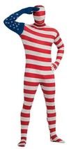 Adult 2nd Skin American Flag Bodysuit Halloween Costume Usa Maga Various Sizes - £4.34 GBP
