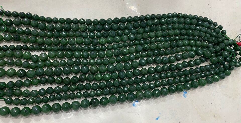 Premium grade real handmade Natural Nephrite Jade 12-15mm beading strings 10PCs - $594.00