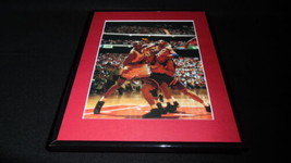 Michael Jordan vs Kevin Johnson Framed 11x14 Photo Display Bulls Suns - £27.23 GBP