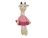 ORGANIC FARM BUDDIES BABY GIRAFFE PINK STRIPES STUFFED ANIMAL PLUSH TOY ... - $28.50