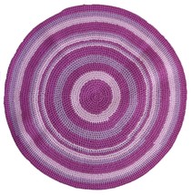 Handmade contemporary ORA French braided rug 2.4&#39; (73cm), 2021 - 1C836 - $185.12