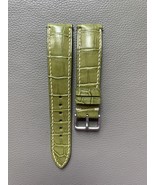 Green Genuine Cro Leather Watch Strap Band Custom Size 16 17 18 19 20 21... - $55.00
