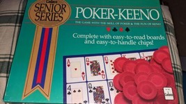 1989 Cadaco POKER-KEENO GAME-SENIOR Series Large PRINT-100% COMPLETE-GREAT Shape - £39.52 GBP