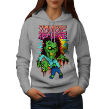 Wellcoda Zombie Apocalypse Horror Womens Hoodie,  Casual Hooded Sweatshirt - £29.12 GBP
