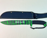 &quot;Falcon&quot; Zombie Slayer Knife (Green Tiger Camo) Coated Heavy Duty Blade ... - £15.55 GBP