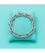 Elegant Sterling Silver Large Link Bracelet 6.5 Inch - €179,95 EUR