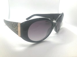 NWT Foster Grant &quot;FRESCO&quot; Oversized Black Gold Women&#39;s Fashion Sunglasses - £7.91 GBP