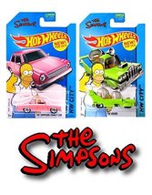 Hot Wheels Set of 2 - The Simpsons - The Homer &amp; The Simpsons Family Car... - £43.01 GBP