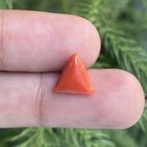 AA+Genuine Natural Coral Gemstone, Triangle Shape Coral, Jewelry Making Gemstone - $9.99