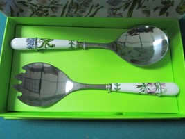 PORTMEIRION SALAD SERVERS BOTANIC GARDEN 9&quot; - £43.52 GBP