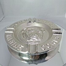 USMC Ashtray Made in USA of Solid Alum Chrome Plated image 4