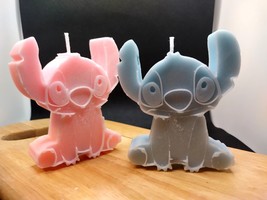 Medium Stitch Character Candle 4&quot; x 3 &quot; - $13.00