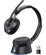 Wireless Headset with Mic for Work, Wireless Headphones with Mic - $56.95