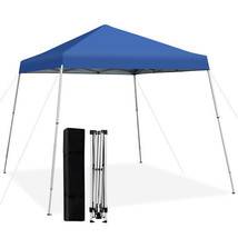 10 x 10 Feet Outdoor Instant Pop-up Canopy with Carrying Bag-Blue - Colo... - $2,608.08 MXN