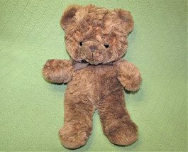 17" Vintage Teddy Mty International Bear Stuffed Animal Plush Taiwan Brown Toy - $18.27