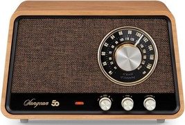 Sangean WR-55 AM/FM/Bluetooth/AUX Premium Wooden Cabinet Radio, Natural Cherry - £143.87 GBP