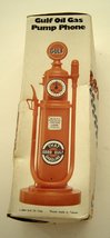  Vintage 1984 GULF Oil Gas Pump TELEPHONE Orange   - $38.99