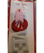 Design group - Valentine&#39;s Day Favor Tags - Gift Tag Toppers 2 Ct LOVE 2... - $4.03 CAD