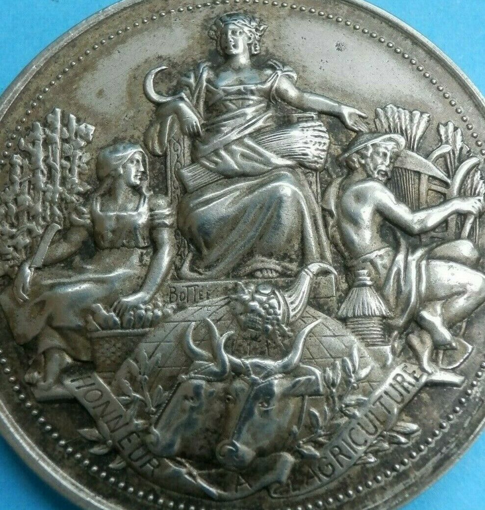 Médaille Art Nouveau – Gallia – Comice Agricole De Rouen Par Bottée – Bronze