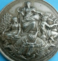 1898 Louis Bottee French Medal Engraving Agriculture Comice Agricole Cattle Farm - £268.36 GBP