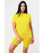 Women&#39;s Two Piece Top And Biker Set - $347.01 MXN