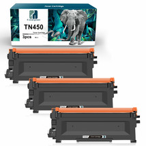 3 pk High Yield TN450 Toner Cartridges For Brother Intellifax 2840 2940 ... - £33.61 GBP