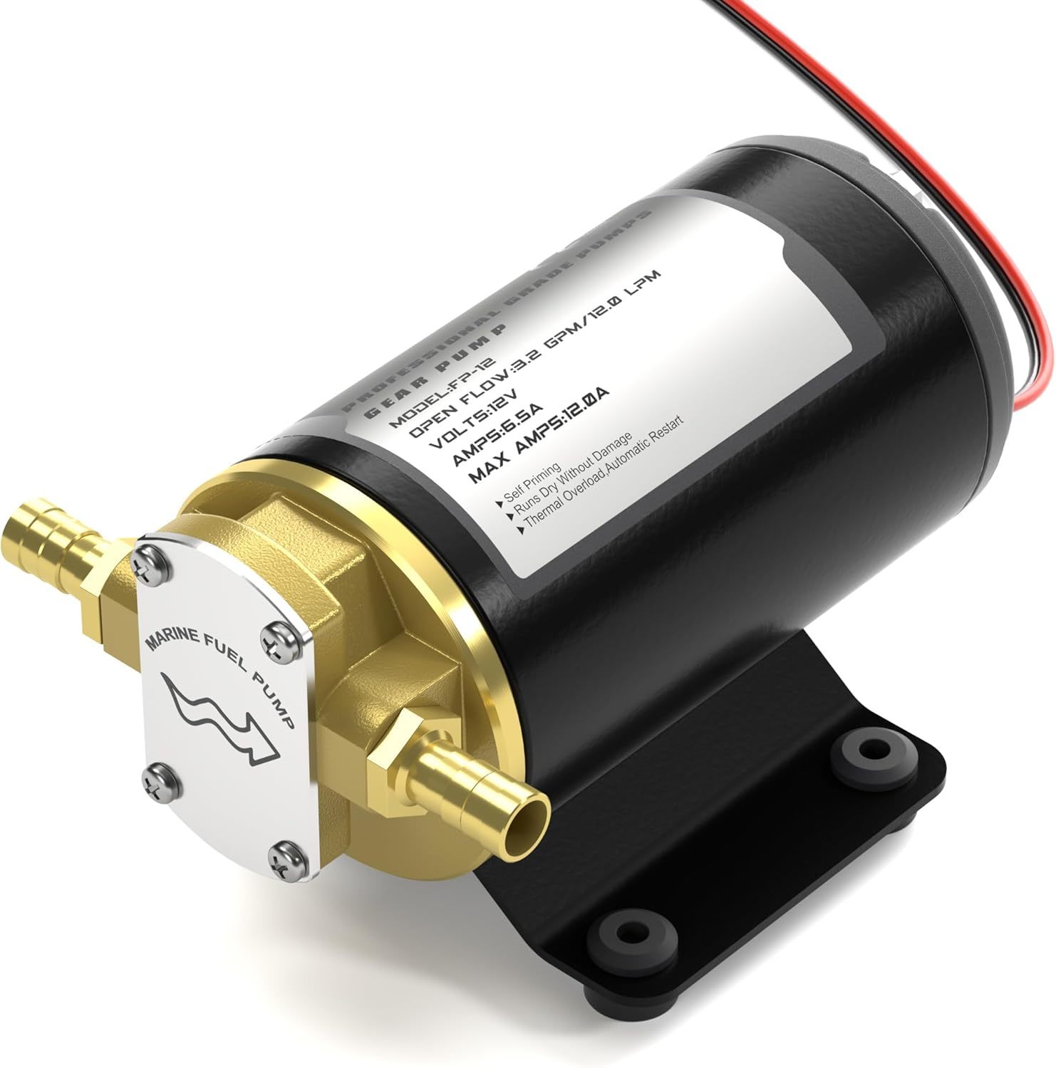 12V Oil Transfer Pump, 3.2Gpm Gear Oil Pump, Lubricant Diesel Engine Sca... - $89.96
