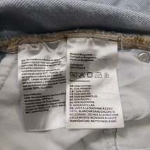 & Denim RN#101255 Women's Blue Front Button & Slit Denim Skirt Size Medium image 6