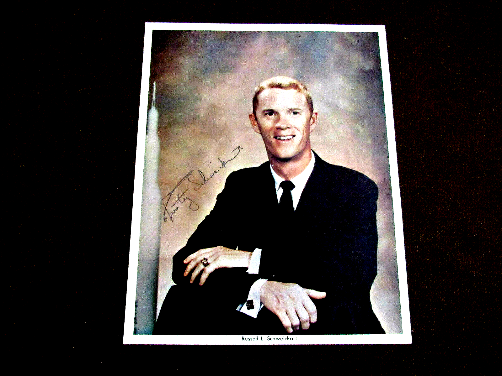 RUSTY SCHWEICKART RUSSELL NASA APOLLO 9 ASTRONAUT AP SIGNED AUTO VTG NAS... - $39.59