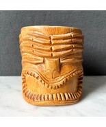 Vintage Wooden TIki Warrior God Ku Mug Hawaiian Polynesian Hand Carved Cup - $530.30 MXN