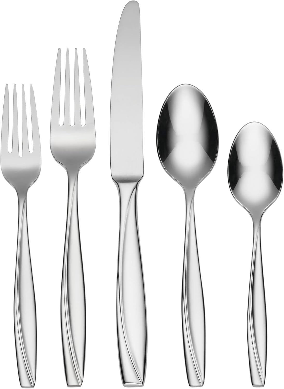 Oneida Camlynn Mirror 45 Piece Casual Flatware Set, 18/0 Stainless,, Silver - $92.99