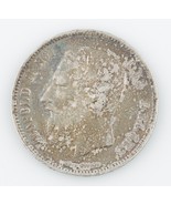 1869 Belgium 5 Francs Natural Toned, About Uncirculated KM24 - $1,690.32 MXN