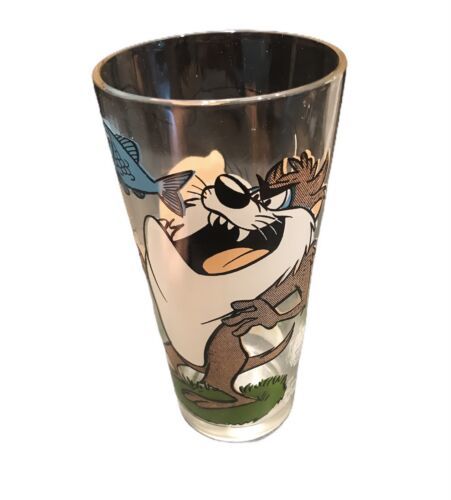 Primary image for Pepsi Collectors 1976 Porky Pig And Taz Tasmanian Devil Clear Glass