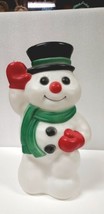 Empire Snowman Waving Lighted Blow Mold Vintage 1996 - $59.00