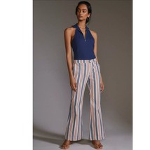 New By Anthropologie Low-Rise Striped Flare Pants $140 SIZE 6 - $88.71 CAD