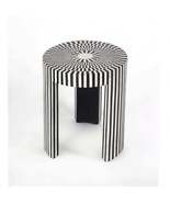 Heritage inlay in  geometric checks pattern wooden  plant stand or side ... - $585.00+