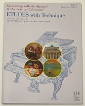 Etudes with Technique Succeeding with the Masters Book 5 Piano Study She... - $8.95