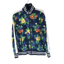 Polo Ralph Lauren Mens Tropical-Print Cotton Track Jacket Navy Blue Flor... - £56.62 GBP