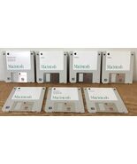 Set Lot 7 Vtg 1992 Macintosh Mac PowerBook 160 180 HD Install Floppy Disks - $125.00