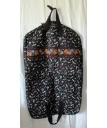 Vera Bradley Retired Rare Black Lures Garment Bag - £68.75 GBP