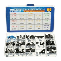 BOJACK 15 Values 160 Pcs Inductor 10 uH to 20 mH DIP Radial Power Choke - £28.60 GBP