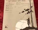1920 Vintage Sheet Music Pale Moon An Indian Love Song Concert Edition P... - $14.80