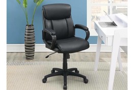 Extra Padded Cushioned Relax 1pc Office Chair Home Work Relax Black Color - £155.17 GBP